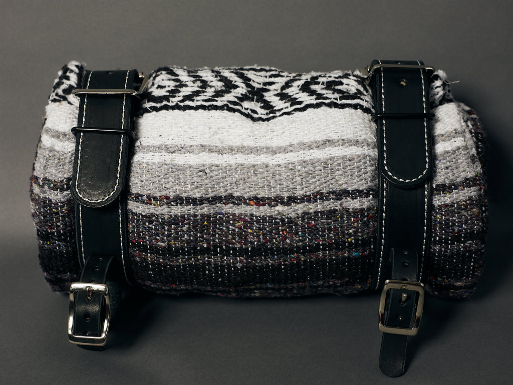 Leather motorcycle Bedroll Straps dbgear