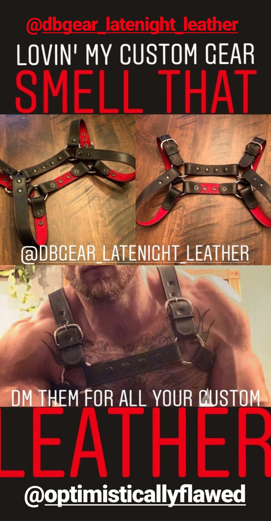 gay leather gear Leather Harness – dbgear