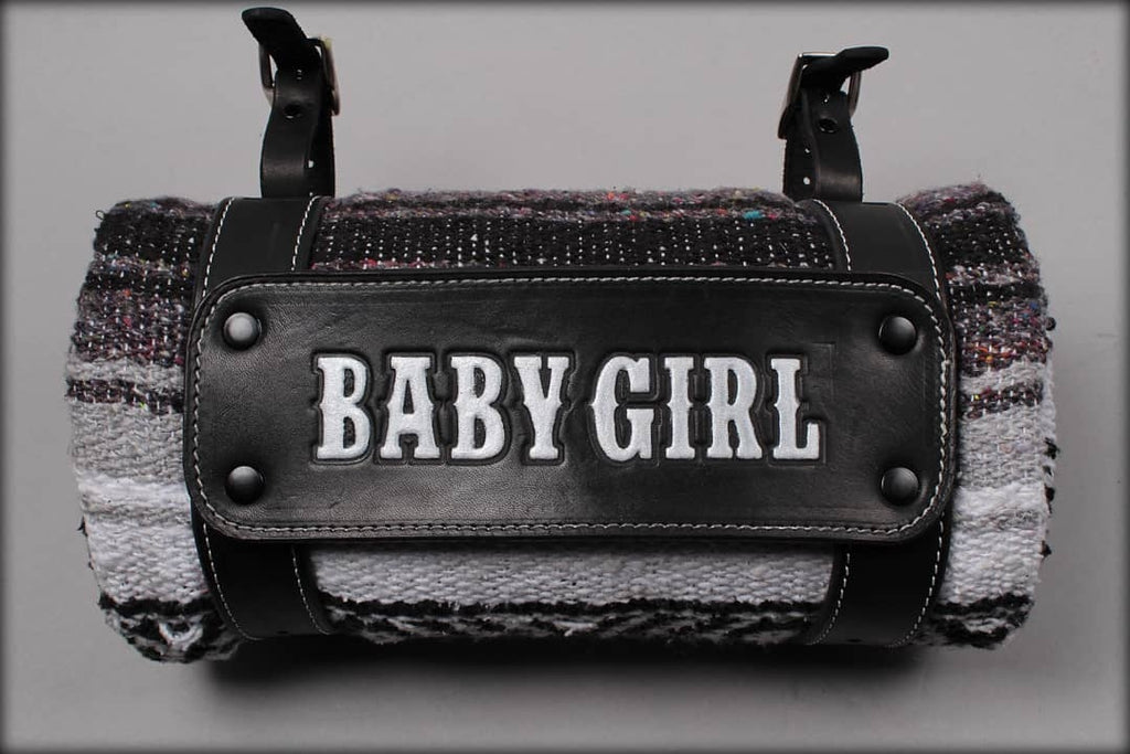 Leather motorcycle Bedroll Straps dbgear