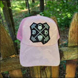 Camo Ponytail Embroidered Patch Hat