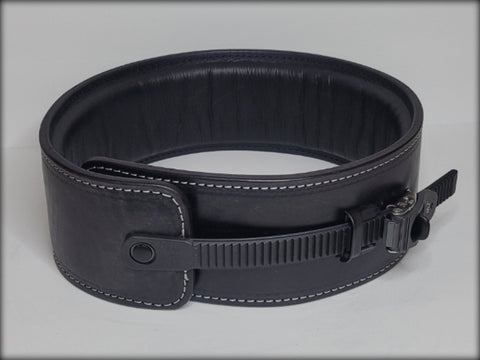 Leather foamcore belt