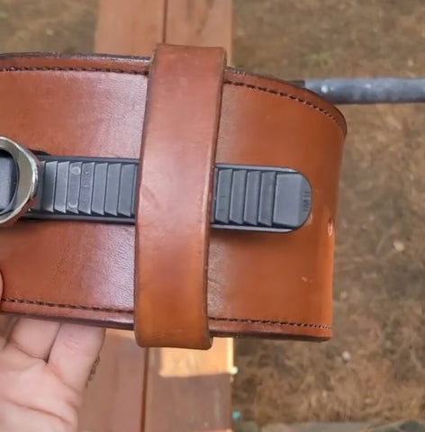 Leather strap retainer