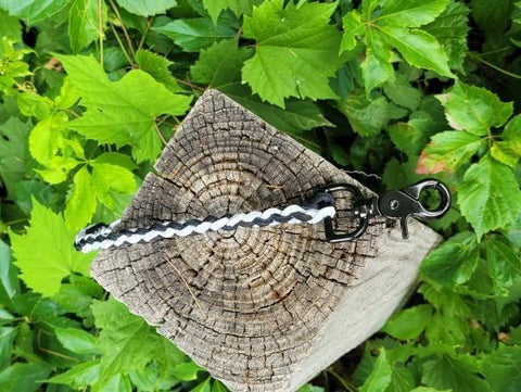 Braided Leather Wallet Chain